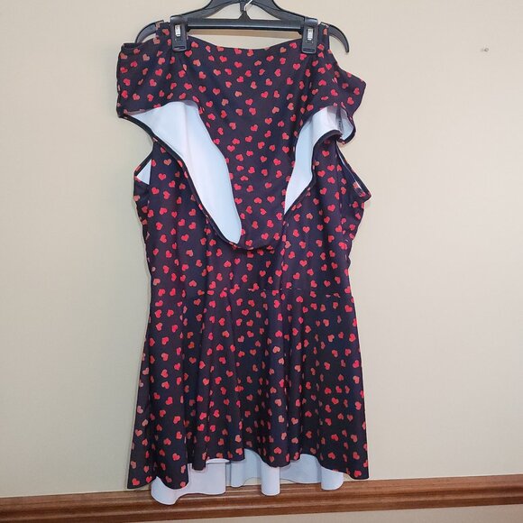 SHEIN Heart Pattern Tankini Summer Beach Size 4XL NWOT - Picture 5 of 11